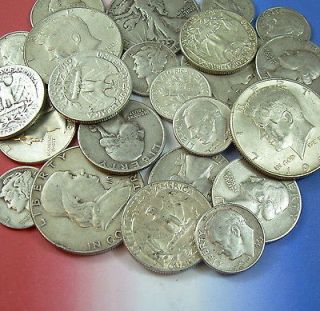 Oz Lot◄ Pre 1965 US U.S. Coin 90% SILVER Half Dollar Quarters 