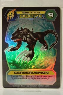   Digimon D Tector Series 4 Holographic Trading Card Game Cerberusmon