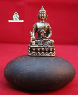 BS02 Tibetan Medicine Buddha Statue Brass craved Handmade Nepal free