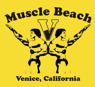792 MUSCLE BEACH movie retro mma mens workout 80s Shirt