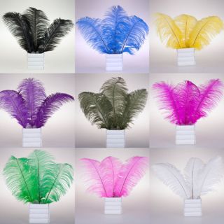   10p 50pcs Quality Natural OSTRICH FEATHERS 12 14inch Color Selection