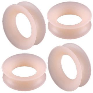 32mm gauge Skin Color silicone Ear Plugs Tunnels Piercing wholesale 