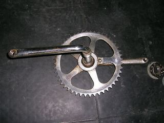 Vintage 1965 Columbia Bicycle Cranks Crankset arm bearings complete 
