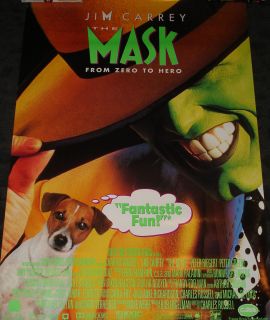 THE MASK Movie Poster, Jim Carey comedy promo poster rolled