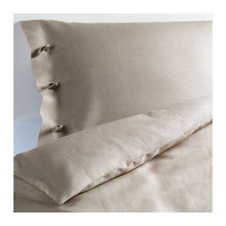 NEW IKEA LINBLOMMA LINEN DUVET COVER AND PILLOW CASE SET BED LUXURY