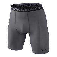 Nike Pro Combat DRI FIT Core Compression Mens Shorts Gray NWT