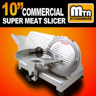   10 Commercial Restaurant 240W Electric Frozen Meat Deli Food Slicer