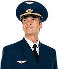   Airline Uniform Pilot Aviator Forage Cap Visor Hat Pilot Wings