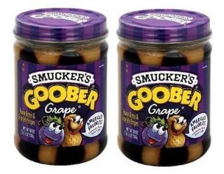Smuckers Goober Jelly and Peanut Butter 2 ~ 18 oz. Jars