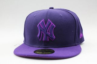 New York Yankees Concord Purple Violet Purple 3 Tone New Era Fitted 