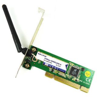   802.11g PCI Wifi Adapter Lan Card for desktop PC win7 Antenna New