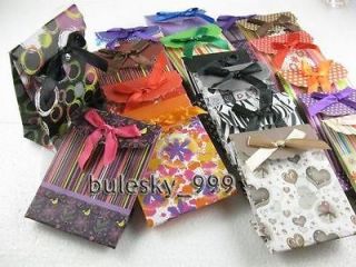   /Color 10pcs Shopping&Gift With Ribbon Paper Bags 10.5x7.5x4cm New