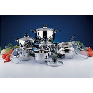   Ready 12 piece Stainless Steel Cookwar   Vision12 pc12 pc cookware set