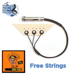   Systems Pure Mini Pure Western Acoustic Guitar Pickup w/ Free Strings