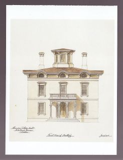 ALEXANDER R. ESTY Unidentified House (1855) NEW ENGLAND HOMES ART 