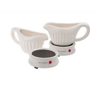 Cooks Essentials Set of 2 18oz. Electric Gravy Warmers