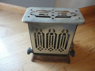 Antique Vintage Two Sided Toaster Made by Edison Electric Appliance 