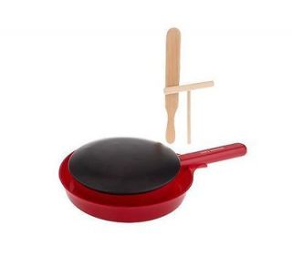 Cooks Essentials Crepe Maker 7 inch with Spreader & Spatula 