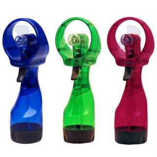   Water Mist Spray Cooling Misting Fan Battery Operated Cool Gadget