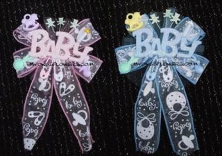 BABY shower corsage Its a girl boy ur choice pink blue