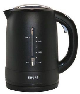 Krups FLF2 J4   Cordless Electric 54 Ounce Water Kettle, Black