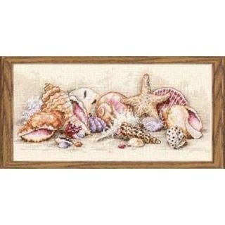 Counted Cross Stitch Kit SEASHELL TREASURES; Sellers SPECIAL