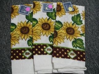 Set 3/ Country Sunflowers Kitchen/ Hand/ Tea Towels