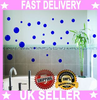 Bubbles Stickers Wall Art Bathroom 4 Sizes Decal Vinyl Shabby Chic New 
