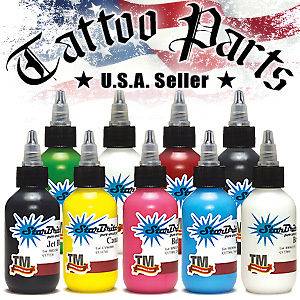 StarBrite Tattoo Ink 9 Color Starter Set 1/2 oz ounce
