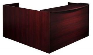   Amber L Shape Office Reception Desk Shell for Receptionist Area Room