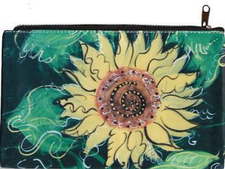 Cosmetic Bag Make Up Floral Peace Travel Pouch Pencil Case Zippered 