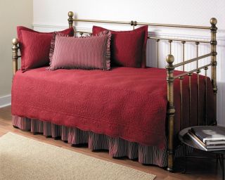 Piece Daybed Bedding Set Red Cottage Home Decor Sleep Comfort Nice 