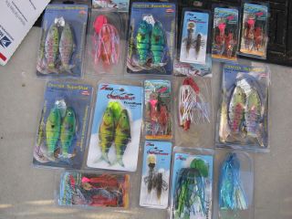   Chatterbait Assortment 15 Piece Redfish Musky Inshore Offshore lures