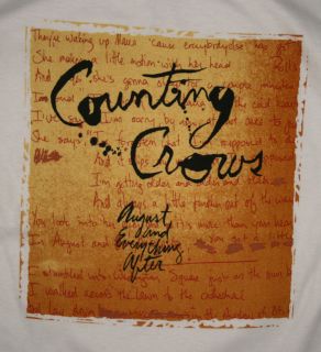 NWOT Counting Crows AUGUST AND EVERYTHING AFTER T Shirt Mens Small S