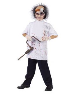 Kids Doctor Costume Scary Halloween Childs Boys Girls Dr Dentist 