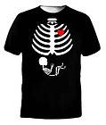   Baby Skeleton Love Halloween Costume Funny Small Black T Shirt