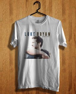 Luke Bryan American country singer * T Shirt White Size, S, M, L, XL 