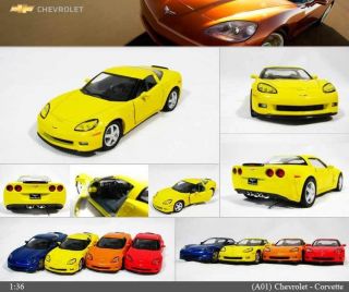 Chevrolet Corvette Z06 1:36 Color selection Diecast Mini Cars Toys 
