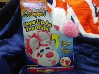 Stompeez Puppy Slippers Size Medium As Seen On TV (NEW)