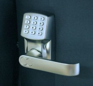   SALE ELECTRONIC KEYLESS DOOR LOCK SET NICKEL (RIGHT HINGE DOORS ONLY