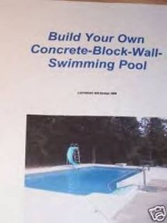 Concrete Block Wall Swimming Pool Plans How To Build