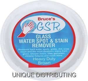   Glass Water Spot Stain Remover Scum Soap Shower Doors Auto Cleaner GSR