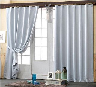    Thermal Insulated Blackout Curtains SilverGray, 150X90 A03