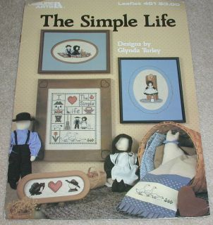 THE SIMPLE LIFE Cross Stitch Patterns/Chart GLYNDA TURLEY Leisure Arts 