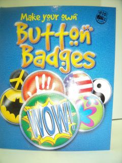 Make Your Own Pin Button Badges Kit for Kids Great Stocking Stuffer 