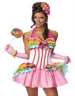   Candy Sweet Sugar California Girl Sexy Womens Halloween Costume XS L