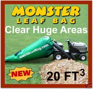 Monster Leaf Bag FAST & EASY Huge Leaf Bagger for Lawn Tractor 