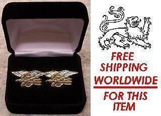 French Cuff Links Navy SEAL Trident with Gift Box NEW