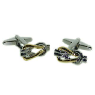 REEF Square KNOT Tie Boy Scout Scouting Sailor CUFFLINKS Present GIFT 