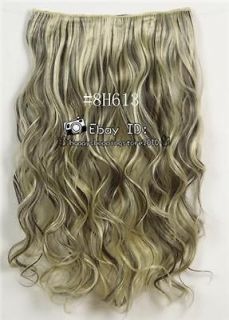 Full Head Curl Wavy Clip In Hair Extension 20 130g 30Colors Available 